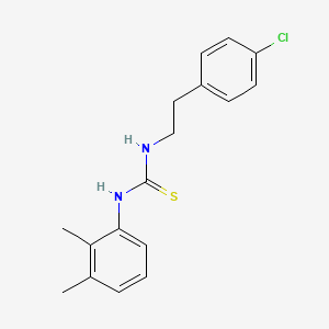 molecular formula C17H19ClN2S B5758644 N-[2-(4-chlorophenyl)ethyl]-N'-(2,3-dimethylphenyl)thiourea 