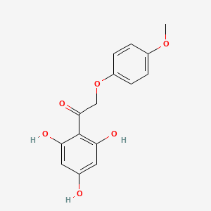 molecular formula C15H14O6 B5758688 2-(4-methoxyphenoxy)-1-(2,4,6-trihydroxyphenyl)ethanone 