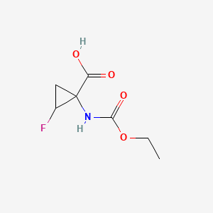 1-[(Ethoxycarbonyl)amino]-2-fluorocyclopropane-1-carboxylic acid