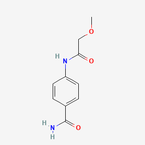 molecular formula C10H12N2O3 B5758697 4-[(methoxyacetyl)amino]benzamide 