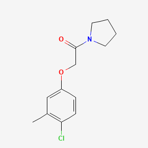 molecular formula C13H16ClNO2 B5758711 1-[(4-chloro-3-methylphenoxy)acetyl]pyrrolidine 