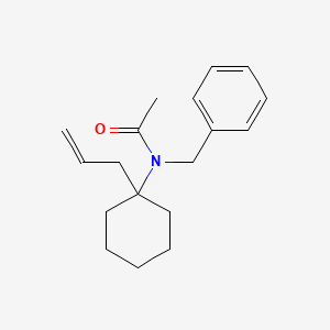 molecular formula C18H25NO B5758714 N-(1-allylcyclohexyl)-N-benzylacetamide 