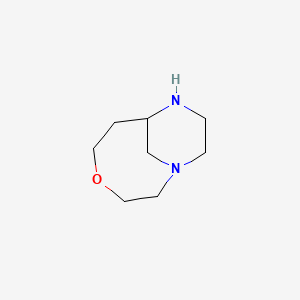 molecular formula C8H16N2O B575872 4-Oxa-1,8-diazabicyclo[5.3.1]undecane CAS No. 184105-86-0
