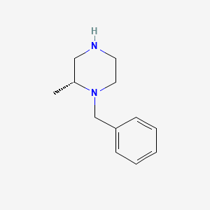 molecular formula C12H18N2 B575873 (R)-1-benzyl-2-methylpiperazine CAS No. 174671-42-2