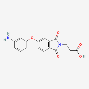 molecular formula C17H14N2O5 B5758748 3-[5-(3-aminophenoxy)-1,3-dioxo-1,3-dihydro-2H-isoindol-2-yl]propanoic acid 