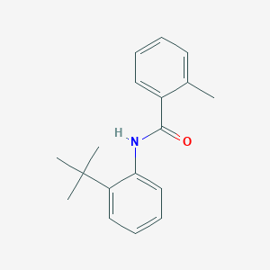 molecular formula C18H21NO B5758753 N-(2-tert-butylphenyl)-2-methylbenzamide 