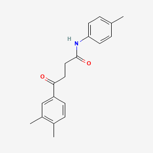 molecular formula C19H21NO2 B5758784 4-(3,4-dimethylphenyl)-N-(4-methylphenyl)-4-oxobutanamide 