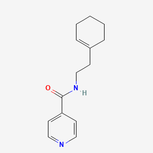 molecular formula C14H18N2O B5758790 N-[2-(1-cyclohexen-1-yl)ethyl]isonicotinamide 