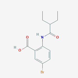 molecular formula C13H16BrNO3 B5758839 5-bromo-2-[(2-ethylbutanoyl)amino]benzoic acid 