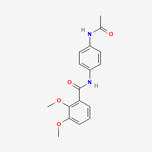 molecular formula C17H18N2O4 B5758847 N-[4-(acetylamino)phenyl]-2,3-dimethoxybenzamide 