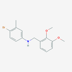 molecular formula C16H18BrNO2 B5758876 (4-bromo-3-methylphenyl)(2,3-dimethoxybenzyl)amine 
