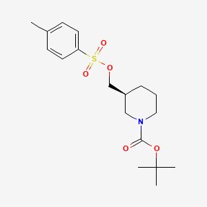 molecular formula C18H27NO5S B575891 (R)-3-(Tosyloxymethyl)-N-Boc-piperidine CAS No. 191092-08-7