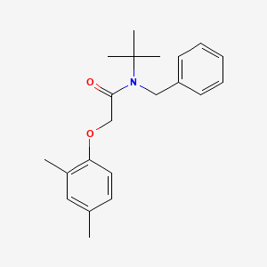 molecular formula C21H27NO2 B5758919 N-benzyl-N-(tert-butyl)-2-(2,4-dimethylphenoxy)acetamide 