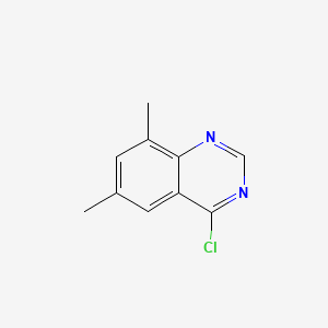 molecular formula C10H9ClN2 B575892 4-Chloro-6,8-dimethylquinazoline CAS No. 160585-42-2