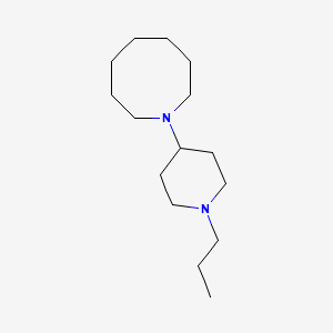 molecular formula C15H30N2 B5758931 1-(1-propyl-4-piperidinyl)azocane 