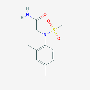 molecular formula C11H16N2O3S B5758934 N~2~-(2,4-dimethylphenyl)-N~2~-(methylsulfonyl)glycinamide 