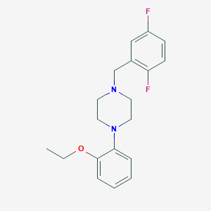molecular formula C19H22F2N2O B5758973 1-(2,5-difluorobenzyl)-4-(2-ethoxyphenyl)piperazine 