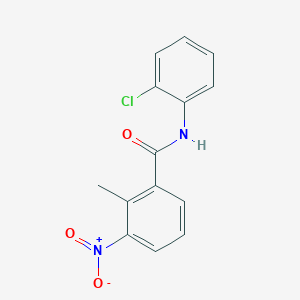 molecular formula C14H11ClN2O3 B5758979 N-(2-chlorophenyl)-2-methyl-3-nitrobenzamide 