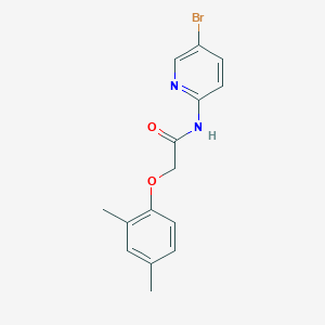 molecular formula C15H15BrN2O2 B5759017 N-(5-bromo-2-pyridinyl)-2-(2,4-dimethylphenoxy)acetamide 