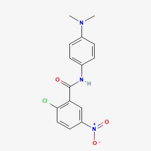 molecular formula C15H14ClN3O3 B5759036 2-chloro-N-[4-(dimethylamino)phenyl]-5-nitrobenzamide 