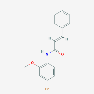 molecular formula C16H14BrNO2 B5759046 N-(4-bromo-2-methoxyphenyl)-3-phenylacrylamide 