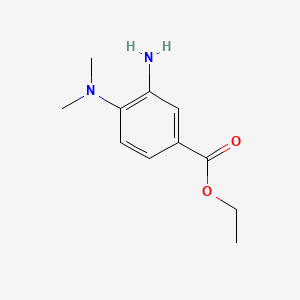 molecular formula C11H16N2O2 B575905 Ethyl 3-amino-4-(dimethylamino)benzoate CAS No. 178469-07-3