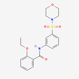 molecular formula C19H22N2O5S B5759108 2-ethoxy-N-[3-(4-morpholinylsulfonyl)phenyl]benzamide 