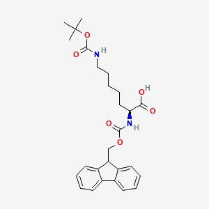 molecular formula C27H34N2O6 B575911 Fmoc-L-Holys(Boc)-OH CAS No. 194718-17-7