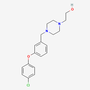 molecular formula C19H23ClN2O2 B5759119 2-{4-[3-(4-chlorophenoxy)benzyl]-1-piperazinyl}ethanol 