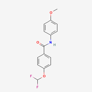 molecular formula C15H13F2NO3 B5759144 4-(difluoromethoxy)-N-(4-methoxyphenyl)benzamide 