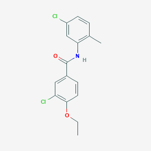 molecular formula C16H15Cl2NO2 B5759168 3-chloro-N-(5-chloro-2-methylphenyl)-4-ethoxybenzamide 
