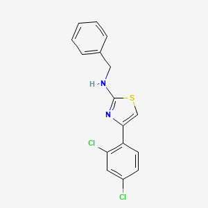 molecular formula C16H12Cl2N2S B5759183 N-benzyl-4-(2,4-dichlorophenyl)-1,3-thiazol-2-amine 