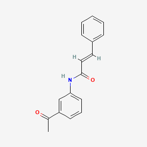 molecular formula C17H15NO2 B5759230 N-(3-acetylphenyl)-3-phenylacrylamide 