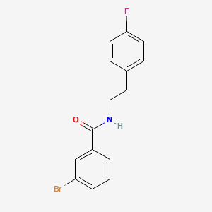 molecular formula C15H13BrFNO B5759286 3-bromo-N-[2-(4-fluorophenyl)ethyl]benzamide 