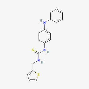 molecular formula C18H17N3S2 B5759358 N-(4-anilinophenyl)-N'-(2-thienylmethyl)thiourea 