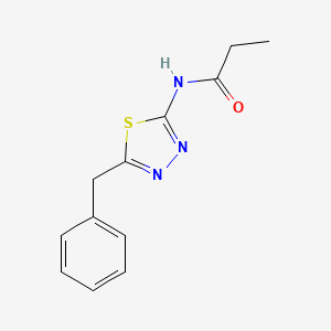 molecular formula C12H13N3OS B5759362 N-(5-benzyl-1,3,4-thiadiazol-2-yl)propanamide 
