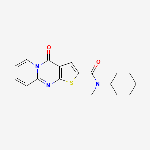molecular formula C18H19N3O2S B5759382 N-cyclohexyl-N-methyl-4-oxo-4H-pyrido[1,2-a]thieno[2,3-d]pyrimidine-2-carboxamide 