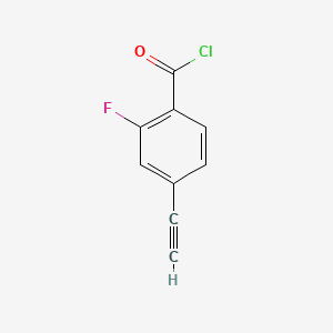 molecular formula C9H4ClFO B575939 4-Ethynyl-2-fluorobenzoyl chloride CAS No. 179232-31-6