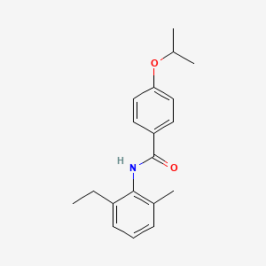 molecular formula C19H23NO2 B5759394 N-(2-ethyl-6-methylphenyl)-4-isopropoxybenzamide 