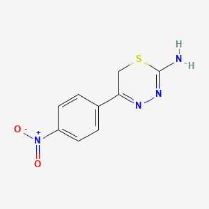 molecular formula C9H8N4O2S B5759403 5-(4-nitrophenyl)-6H-1,3,4-thiadiazin-2-amine CAS No. 4244-27-3