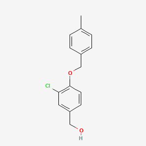 molecular formula C15H15ClO2 B5759418 {3-chloro-4-[(4-methylbenzyl)oxy]phenyl}methanol 