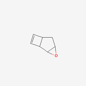 molecular formula C7H8O B575943 3-Oxatricyclo[4.2.0.0~2,4~]oct-7-ene CAS No. 176020-70-5