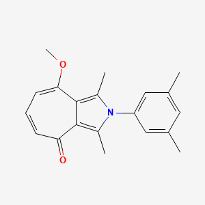 molecular formula C20H21NO2 B5759433 2-(3,5-dimethylphenyl)-8-methoxy-1,3-dimethylcyclohepta[c]pyrrol-4(2H)-one 