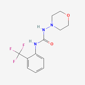 molecular formula C12H14F3N3O2 B5759451 N-4-morpholinyl-N'-[2-(trifluoromethyl)phenyl]urea 