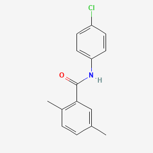 molecular formula C15H14ClNO B5759477 N-(4-chlorophenyl)-2,5-dimethylbenzamide 