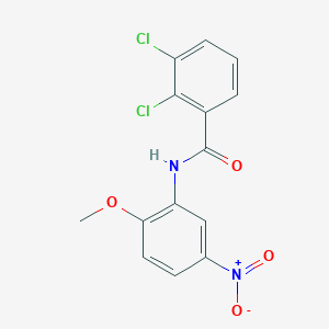 molecular formula C14H10Cl2N2O4 B5759502 2,3-dichloro-N-(2-methoxy-5-nitrophenyl)benzamide 