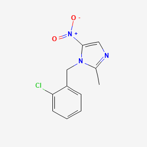 molecular formula C11H10ClN3O2 B5759525 1-(2-chlorobenzyl)-2-methyl-5-nitro-1H-imidazole 