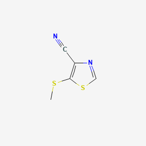 4-Thiazolecarbonitrile, 5-(methylthio)-