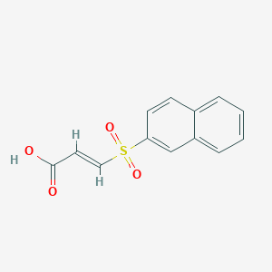 molecular formula C13H10O4S B5759552 3-(2-naphthylsulfonyl)acrylic acid 