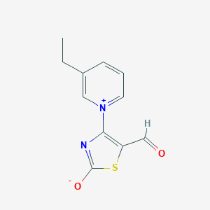molecular formula C11H10N2O2S B5759585 4-(3-ethyl-1-pyridiniumyl)-5-formyl-1,3-thiazol-2-olate 